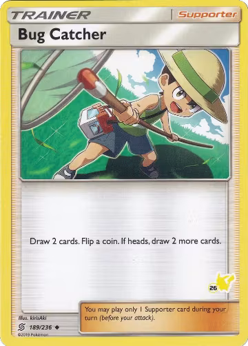 Bug Catcher - 189/236 (#26 Pikachu Stamped) (189/236), Battle Academy — Pokémon card price