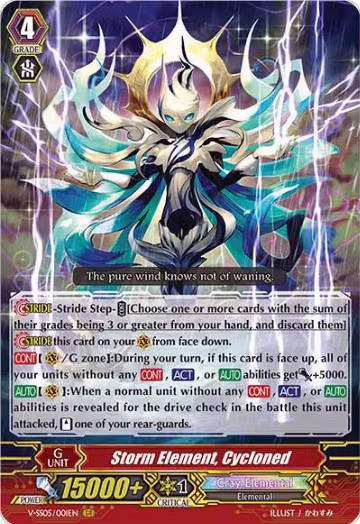 Storm Element, Cycloned (V-SS05/001EN), V-SS05: Premium Collection 2020 — Vanguard card price