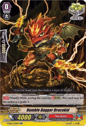 Rumble Dagger Dracokid (V-SS05/036EN), V-SS05: Premium Collection 2020 — Vanguard card price