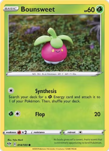 Bounsweet (014/189), Darkness Ablaze — Pokémon card price
