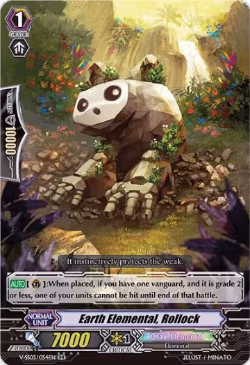 Earth Elemental, Rollock (V-SS05/054EN), V-SS05: Premium Collection 2020 — Vanguard card price