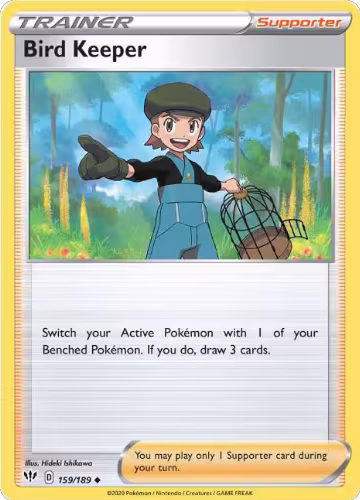 Bird Keeper (159/189), Darkness Ablaze — Pokémon card price