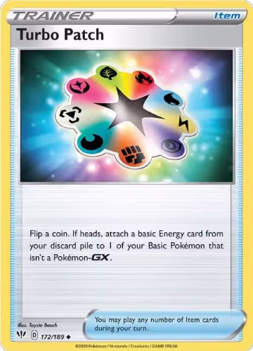 Turbo Patch (172/189), Darkness Ablaze — Pokémon card price