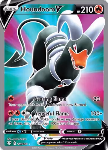 Houndoom V (Full Art) (178/189), Darkness Ablaze — Pokémon card price