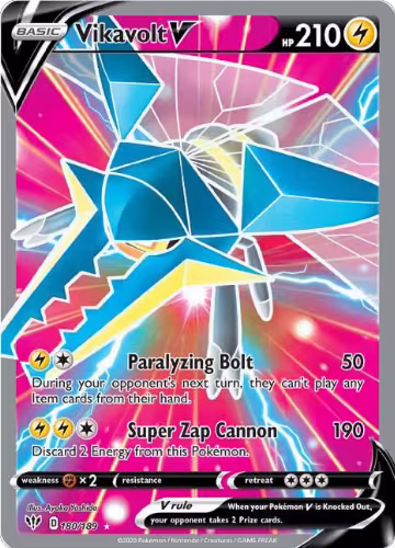 Vikavolt V (Full Art) (180/189), Darkness Ablaze — Pokémon card price
