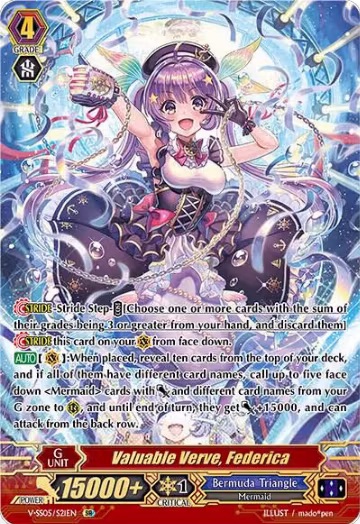 Valuable Verve, Federica (SR) (V-SS05/S21EN), V-SS05: Premium Collection 2020 — Vanguard card price