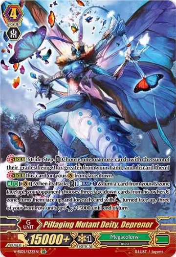 Pillaging Mutant Deity, Deprenor (SR) (V-SS05/S23EN), V-SS05: Premium Collection 2020 — Vanguard card price