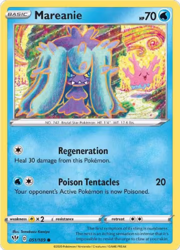 Mareanie (051/189), Darkness Ablaze — Pokémon card price