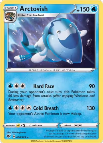Arctovish (054/189), Darkness Ablaze — Pokémon card price