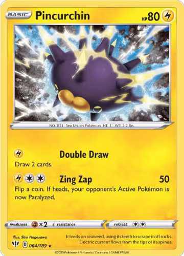 Pincurchin (064/189), Darkness Ablaze — Pokémon card price