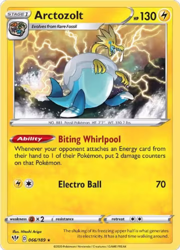 Arctozolt (066/189), Darkness Ablaze — Pokémon card price