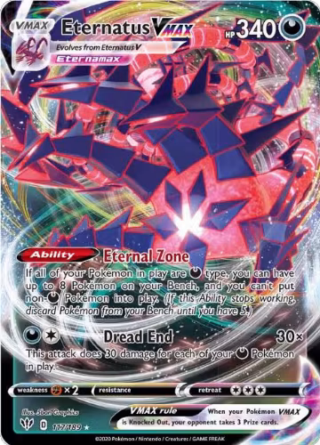 Eternatus VMAX (117/189), Darkness Ablaze — Pokémon card price