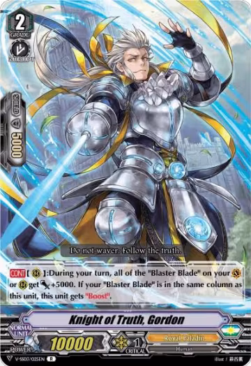 Knight of Truth, Gordon (V-SS03/025EN), V-SS03: Festival Collection — Vanguard card price