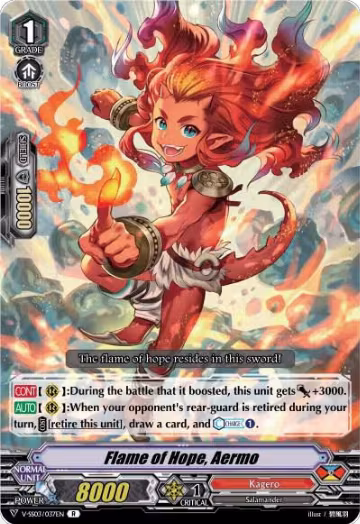 Flame of Hope, Aermo (V-SS03/037EN), V-SS03: Festival Collection — Vanguard card price