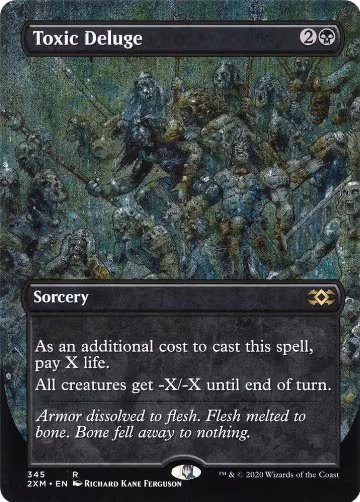 Toxic Deluge (Borderless) (345), Double Masters — Magic card price
