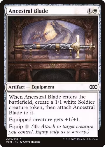Ancestral Blade (3), Double Masters — Magic card price