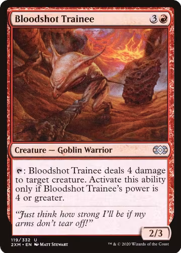 Bloodshot Trainee (119), Double Masters — Magic card price