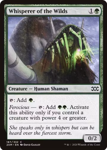 Whisperer of the Wilds (187), Double Masters — Magic card price