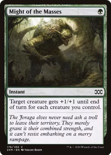 Might of the Masses (176), Double Masters — Magic card price