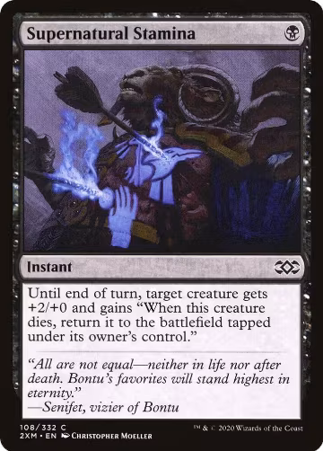 Supernatural Stamina (108), Double Masters — Magic card price