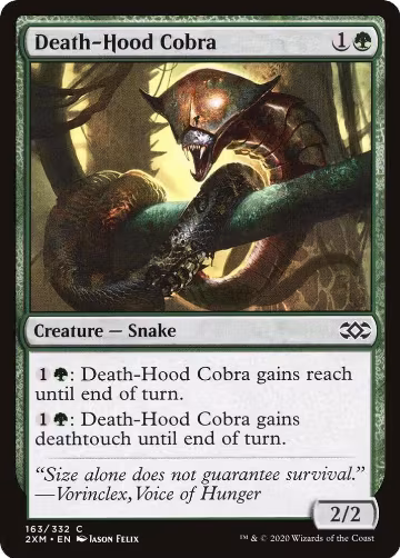 Death-Hood Cobra (163), Double Masters — Magic card price