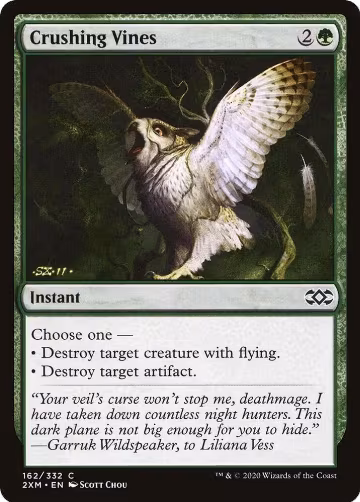 Crushing Vines (162), Double Masters — Magic card price