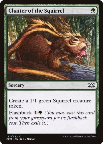 Chatter of the Squirrel (157), Double Masters — Magic card price