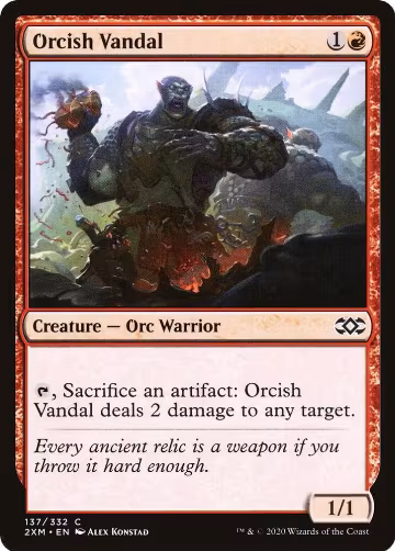 Orcish Vandal (137), Double Masters — Magic card price
