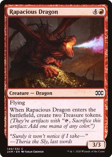 Rapacious Dragon (140), Double Masters — Magic card price