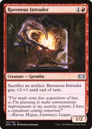 Ravenous Intruder (141), Double Masters — Magic card price