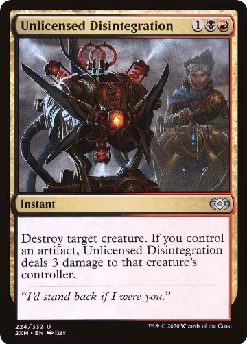 Unlicensed Disintegration (224), Double Masters — Magic card price
