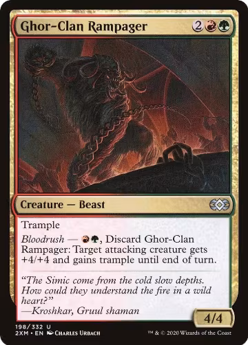 Ghor-Clan Rampager (198), Double Masters — Magic card price