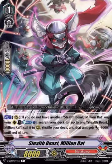 Stealth Beast, Million Rat (V-SS03/044EN), V-SS03: Festival Collection — Vanguard card price