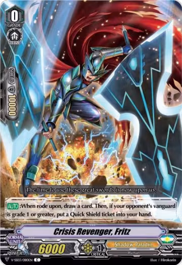 Crisis Revenger, Fritz (V-SS03/080EN), V-SS03: Festival Collection — Vanguard card price