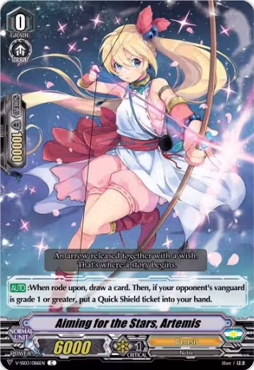 Aiming for the Stars, Artemis (V-SS03/086EN), V-SS03: Festival Collection — Vanguard card price