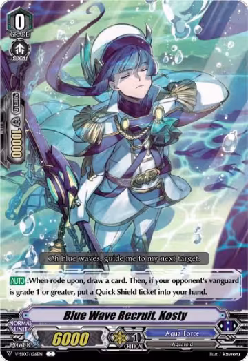 Blue Wave Recruit, Kosty (V-SS03/126EN), V-SS03: Festival Collection — Vanguard card price