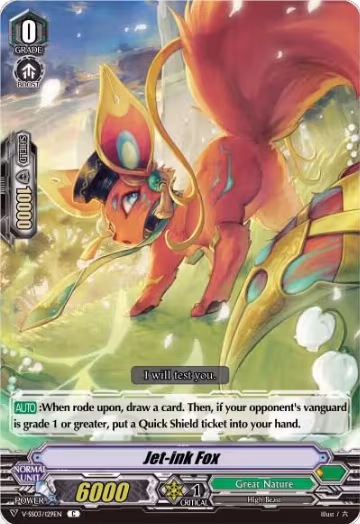 Jet-ink Fox (V-SS03/129EN), V-SS03: Festival Collection — Vanguard card price