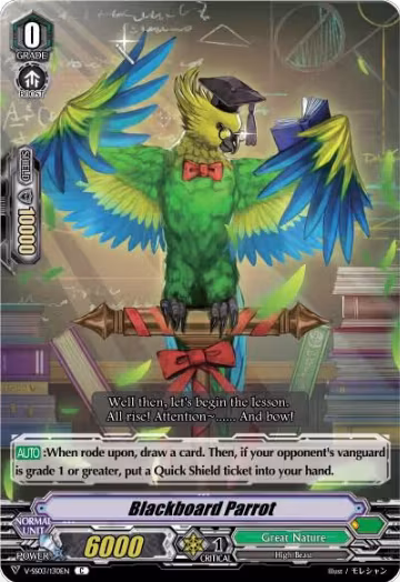 Blackboard Parrot (V-SS03/130EN), V-SS03: Festival Collection — Vanguard card price