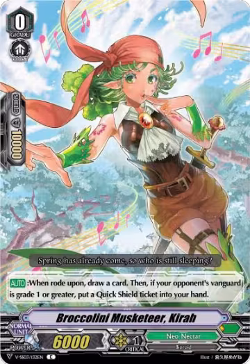 Broccolini Musketeer, Kirah (V-SS03/132EN), V-SS03: Festival Collection — Vanguard card price