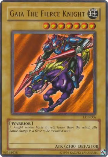 Gaia The Fierce Knight (LOB-006), The Legend of Blue Eyes White Dragon — Yu-Gi-Oh! card price