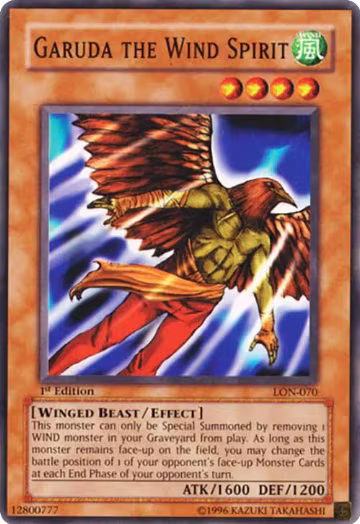 Garuda the Wind Spirit (LON-070), Labyrinth of Nightmare — Yu-Gi-Oh! card price