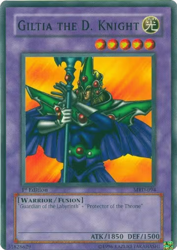 Giltia the D. Knight (MRD-094), Metal Raiders — Yu-Gi-Oh! card price