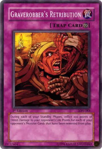 Graverobber's Retribution (LON-083), Labyrinth of Nightmare — Yu-Gi-Oh! card price