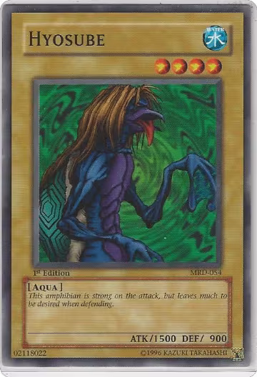 Hyosube (MRD-054), Metal Raiders — Yu-Gi-Oh! card price