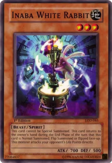 Inaba White Rabbit (LOD-065), Legacy of Darkness — Yu-Gi-Oh! card price