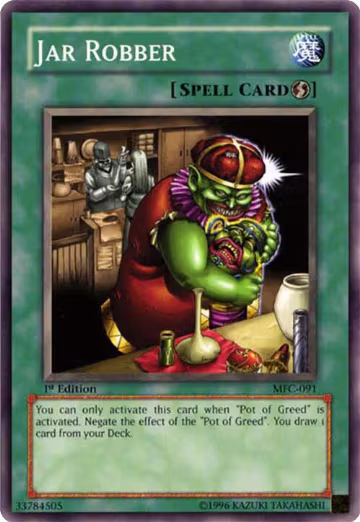 Jar Robber (MFC-091), Magician's Force — Yu-Gi-Oh! card price