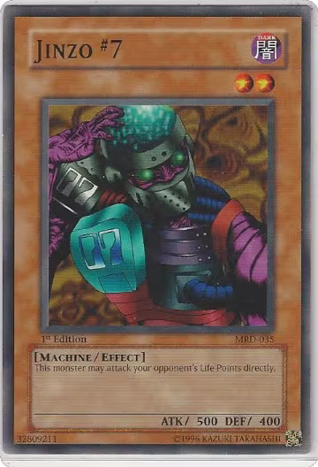 Jinzo #7 (MRD-035), Metal Raiders — Yu-Gi-Oh! card price