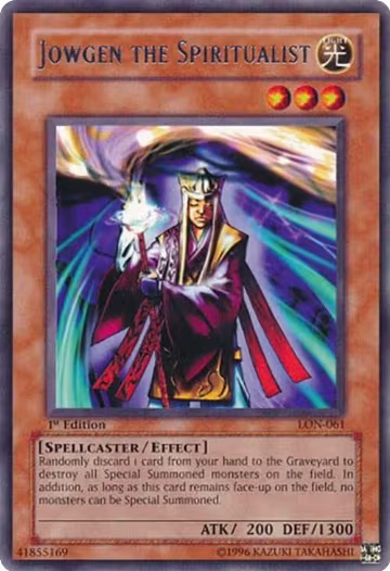 Jowgen the Spiritualist (LON-061), Labyrinth of Nightmare — Yu-Gi-Oh! card price
