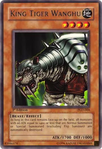 King Tiger Wanghu (PGD-004), Pharaonic Guardian — Yu-Gi-Oh! card price