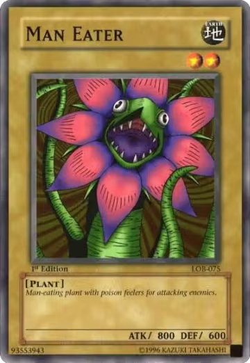 Man Eater (LOB-075), The Legend of Blue Eyes White Dragon — Yu-Gi-Oh! card price